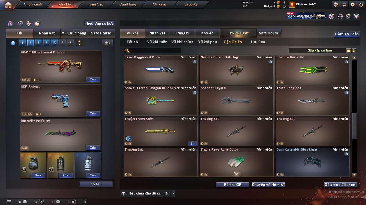 shop acc cf uy tin gia re